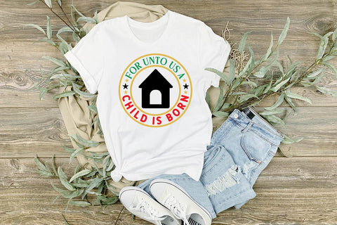 For unto us a child is born SVG Angelina750 