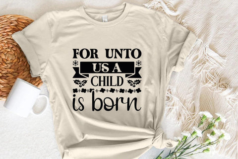 For unto us a child is born SVG Angelina750 
