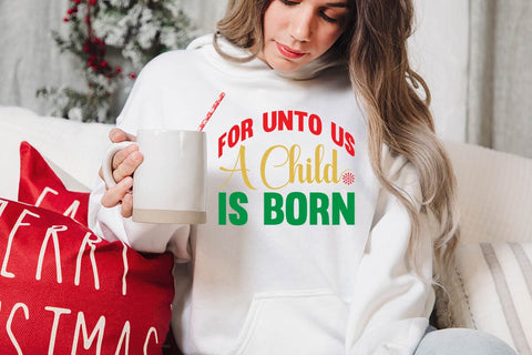 For unto us a child is born SVG Angelina750 