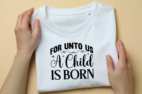 For unto us a child is born SVG Angelina750 