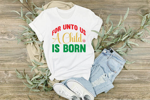 For unto us a child is born SVG Angelina750 