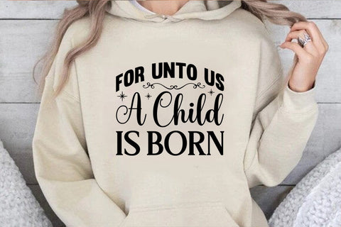 For unto us a child is born SVG Angelina750 