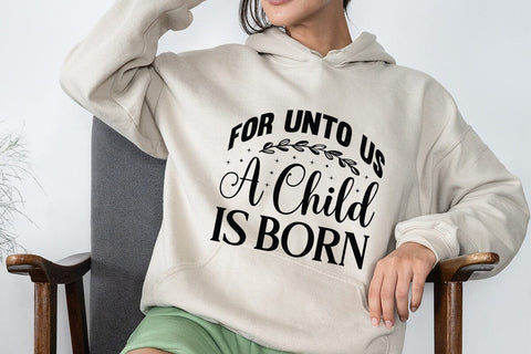 For unto us a child is born SVG Angelina750 