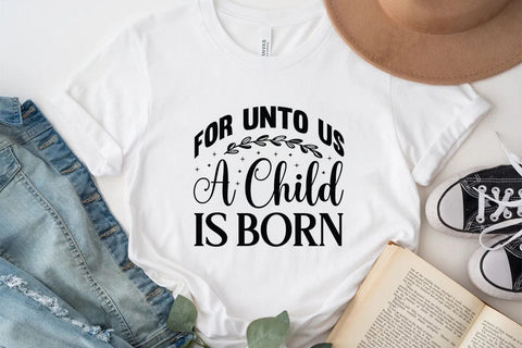 For unto us a child is born SVG Angelina750 