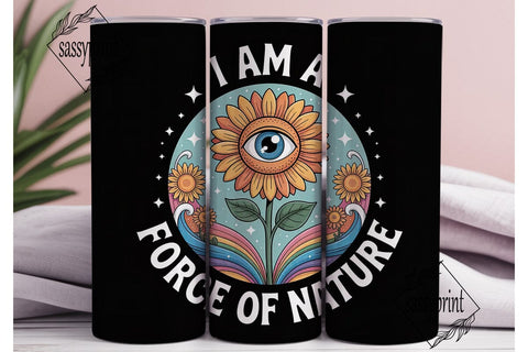Force of Nature 20oz Tumbler Wrap Sublimation sassyprint 