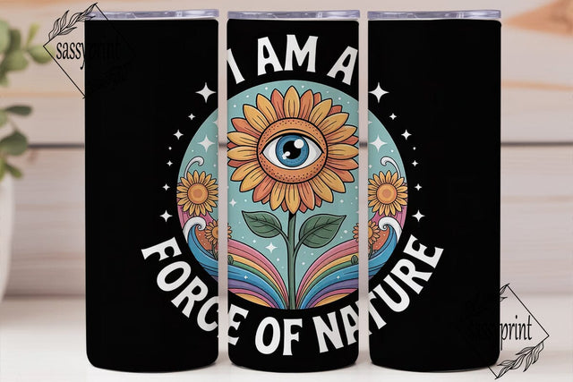 Force of Nature 20oz Tumbler Wrap Sublimation sassyprint 