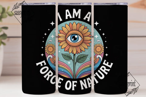 Force of Nature 20oz Tumbler Wrap Sublimation sassyprint 