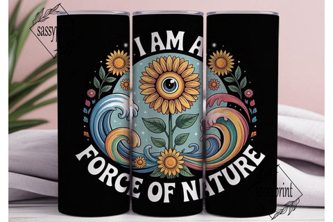 Force of Nature 20oz Tumbler Wrap Sublimation sassyprint 