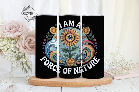 Force of Nature 20oz Tumbler Wrap Sublimation sassyprint 