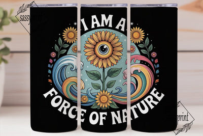 Force of Nature 20oz Tumbler Wrap Sublimation sassyprint 