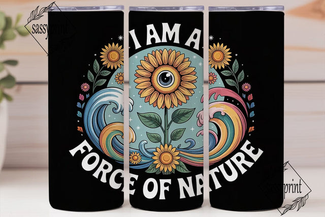 Force of Nature 20oz Tumbler Wrap Sublimation sassyprint 