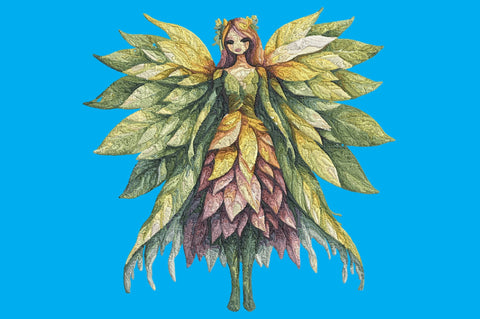 Forest Fairy Leaf Embroidery Design Embroidery/Applique DESIGNS designartist 