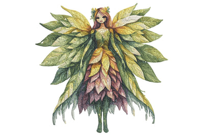 Forest Fairy Leaf Embroidery Design Embroidery/Applique DESIGNS designartist 