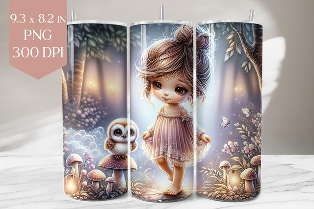Forest Fairy Tumbler Wrap PNG, 20oz Tumbler Sublimation Sublimation BijouBay 