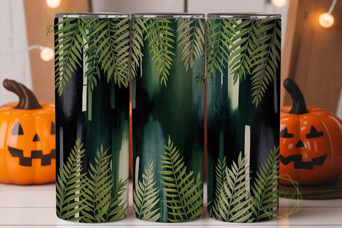 Forest Ferns 20oz Tumbler Wrap Sublimation PixelChick 