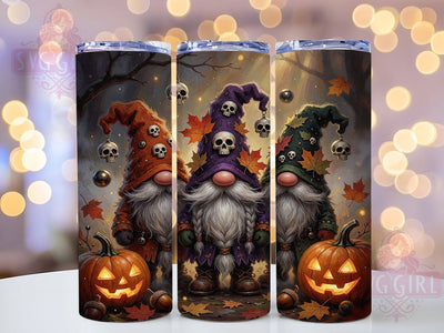 Forest Gnomes Halloween Fantasy 20oz Tumbler, Forest Gnome Motif, Halloween Theme, Fantasy Style, Spooky Accent, Whimsical Charm, Sublimation Wrap, 20oz Tumbler Sublimation SvggirlplusArt 
