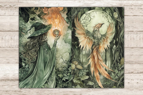 Forest Witch Junk Journal Kit | Fantasy Printable Journal SVG GlamArtZhanna 