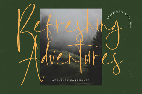 Foresta Heights - Freestyle Stylish Font Font Letterena Studios 