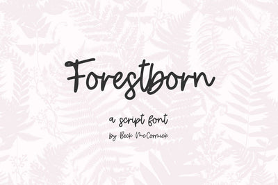 Forestborn Script Font Beck McCormick 
