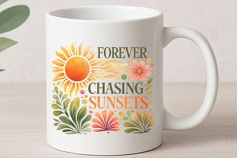 Forever Chasing Sunsets PNG | Sunset Lover Sublimation Design SVG BillahCrafts 
