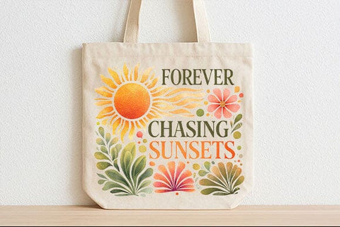 Forever Chasing Sunsets PNG | Sunset Lover Sublimation Design SVG BillahCrafts 