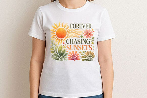 Forever Chasing Sunsets PNG | Sunset Lover Sublimation Design SVG BillahCrafts 