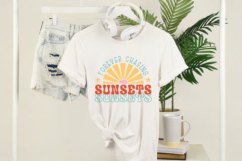 Forever Chasing Sunsets - Retro Summer SVG SVG CraftLabSVG 