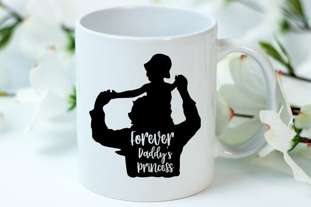 Forever Daddys Princess, Father's Day Dad SVG Design, Father's Day T-shirt SVG FiveStarCrafting 