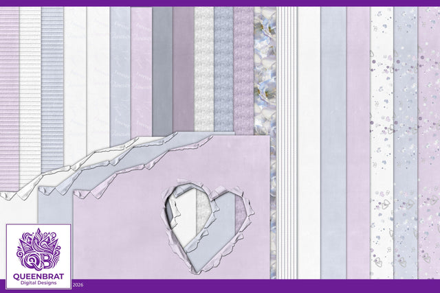 Forever Papers Digital Pattern QueenBrat Digital Designs 