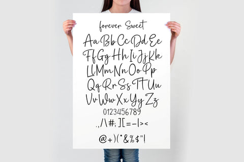 Forever Sweet Script Font | Handwritten Calligraphy Font Font TonisArtStudio 