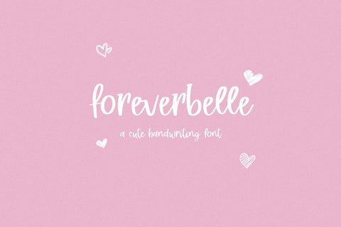 Foreverbelle Handwriting Font Font Beck McCormick 