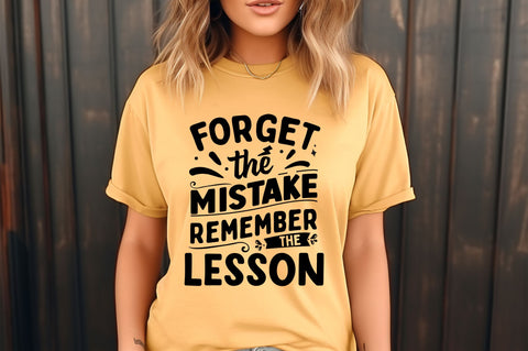 Forget the misteke remember the lesson SVG Design SVG Regulrcrative 