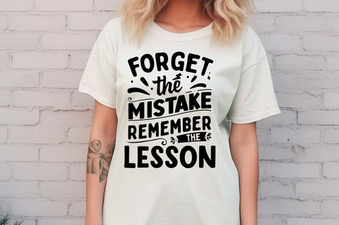 Forget the misteke remember the lesson SVG Design SVG Regulrcrative 