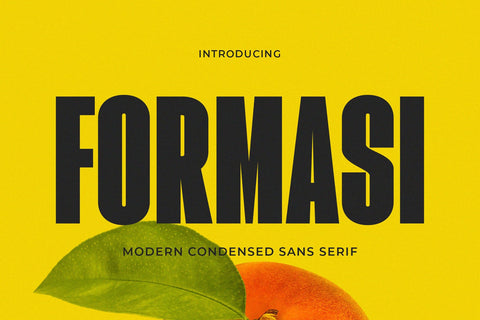 Formasi - Modern Condensed Sans Font studioalmeera 