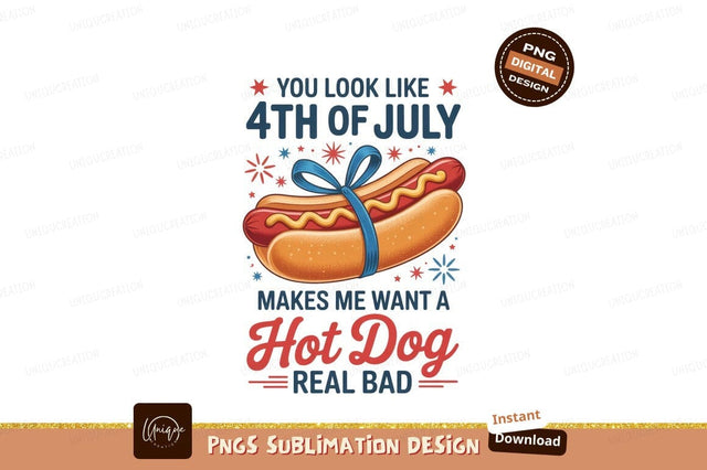 Format: Title: Hot Dog Fourth Celebration hotdog sausage Sublimation Designangry 