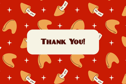 Fortune Cookies Seamless Pattern Digital Pattern Rin Green 