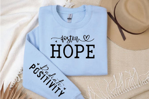 Foster Hope Sleeve SVG Design, Inspirational sleeve SVG, Motivational Sleeve SVG, Positive Sleeve SVG SVG Regulrcrative 