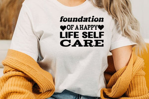 foundation of a happy life self care SVG Angelina750 