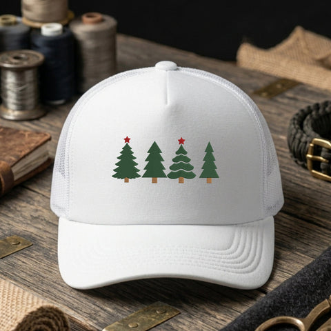 Four Christmas Trees Embroidery Design – Minimalist Pine Trees Holiday Machine Embroidery File Embroidery/Applique DESIGNS PatternFeed8 