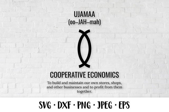 Fourth day of Kwanzaa SVG. Seven Principles of Kwanzaa sign SVG LaBelezoka 