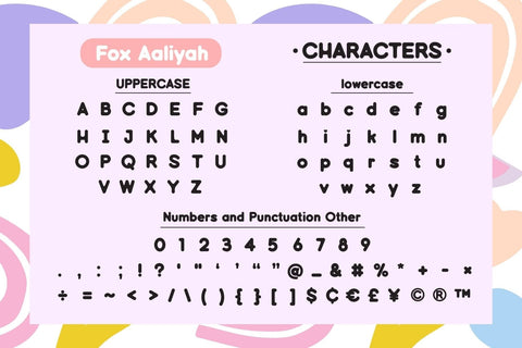 Fox Aaliyah Font Font Fox7 By Rattana 