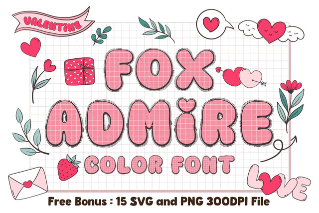 Fox Admire Color Font Font Fox7 By Rattana 