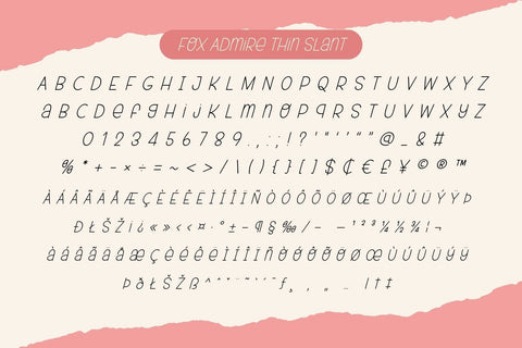 Fox Admire Font Fox7 By Rattana 