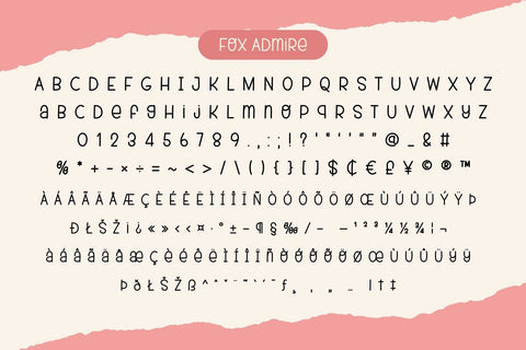 Fox Admire Font Fox7 By Rattana 