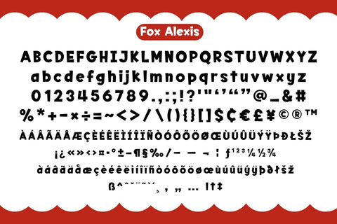 Fox Alexis Fonts 5 Style Font Fox7 By Rattana 