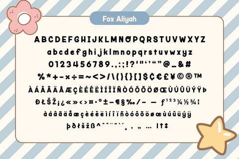 Fox Aliyah Font Font Fox7 By Rattana 