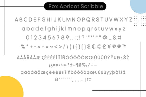 Fox Apricot Font Duo Font Fox7 By Rattana 