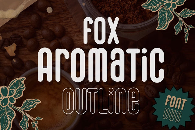 Fox Aromatic Font Duo Font Fox7 By Rattana 