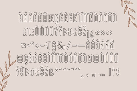 Fox Aromatic Font Duo Font Fox7 By Rattana 