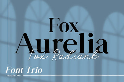 Fox Aurelia (Slant) & Fox Radiant Font Fox7 By Rattana 